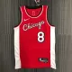 NBA Men 75th Anniversary Season 2022 Chicago Bulls Red #8 LAVINE Jersey High Quality Name and Number Print