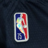 NBA Men 75th Anniversary Minnesota Timberwolves Blue #0 RUSSELL Jersey High Quality Name and Number Print