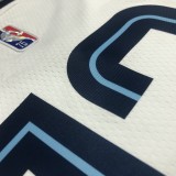 NBA Season 75th Anniversary Memphis Grizzlies White #12 MORANT Jersey High Quality Name and Number Print