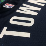 NBA Men 75th Anniversary Minnesota Timberwolves Blue #32 TOWNS Jersey High Quality Name and Number Print