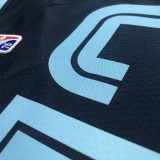 NBA Season 75th Anniversary 2022 Memphis Grizzlies Dark Blue #12 MORANT Jersey High Quality Name and Number Print