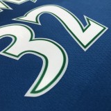 NBA Men 75th Anniversary Minnesota Timberwolves Blue #32 TOWNS Jersey High Quality Name and Number Print