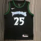 NBA Men Minnesota Timberwolves Retro Black #25 ROSE Jersey High Quality Name and Number Print