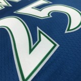 NBA Men 75th Anniversary Minnesota Timberwolves Blue #25 ROSE Jersey High Quality Name and Number Print