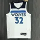 NBA Men 75th Anniversary Minnesota Timberwolves White #32 TOWNS Jersey High Quality Name and Number Print
