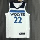 NBA Men 75th Anniversary Minnesota Timberwolves White #22 WIGGINS Jersey High Quality Name and Number Print