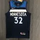 NBA Men 75th Anniversary Minnesota Timberwolves Dark Blue #32 TOWNS Jersey High Quality Name and Number Print