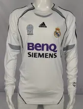 2006 Real Madrid Home Retro Jersey Long Sleeve