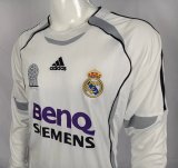 2006 Real Madrid Home Retro Jersey Long Sleeve