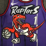 NBA Men Toronto Raptors Retro Purple #1 McGRADY Jersey High Quality Name and Number Print