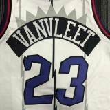 NBA Men Toronto Raptors Retro White #23 VANVLEET Jersey High Quality Name and Number Print