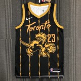 NBA Men 75th Anniversary Toronto Raptors Black #23 VANVLEET Jersey High Quality Name and Number Print