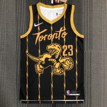 NBA Men 75th Anniversary Toronto Raptors Black #23 VANVLEET Jersey High Quality Name and Number Print