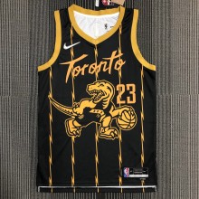 NBA Men 75th Anniversary Toronto Raptors Black #23 VANVLEET Jersey High Quality Name and Number Print