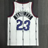 NBA Men Toronto Raptors Retro White #23 VANVLEET Jersey High Quality Name and Number Print