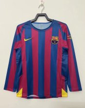 05-06 Barcelona Home Retro Jersey Long Sleeve Champions Version