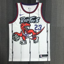 NBA Men Toronto Raptors Retro White #23 VANVLEET Jersey High Quality Name and Number Print