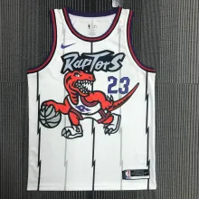 NBA Men Toronto Raptors Retro White #23 VANVLEET Jersey High Quality Name and Number Print