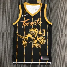 NBA Men 75th Anniversary Toronto Raptors Black #43 SIAKAM Jersey High Quality Name and Number Print