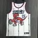 NBA Men Toronto Raptors Retro White #15 CARTER Jersey High Quality Name and Number Print