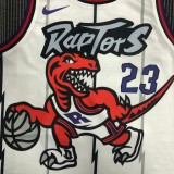 NBA Men Toronto Raptors Retro White #23 VANVLEET Jersey High Quality Name and Number Print
