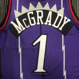 NBA Men Toronto Raptors Retro Purple #1 McGRADY Jersey High Quality Name and Number Print