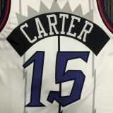 NBA Men Toronto Raptors Retro White #15 CARTER Jersey High Quality Name and Number Print