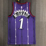 NBA Men Toronto Raptors Retro Purple #1 McGRADY Jersey High Quality Name and Number Print