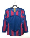 05-06 Barcelona Home Retro Jersey Long Sleeve Champions Version