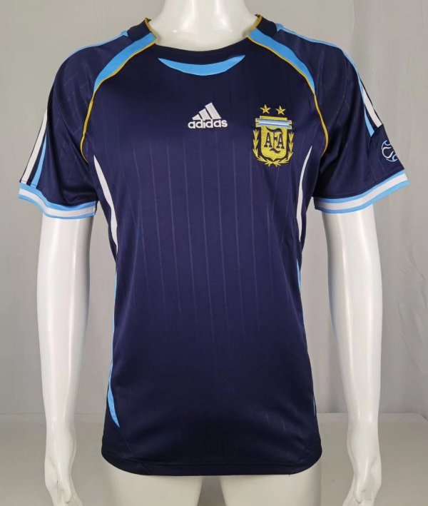 2006 Argentina Away Retro Jersey Fans Version