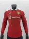 22/23 Man United Home Jersey Long Sleeve Player Version 1:1 Quality