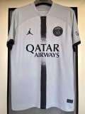 22/23 PSG Away Jordan Jersey Grey Color Fans Version 1:1 Quality