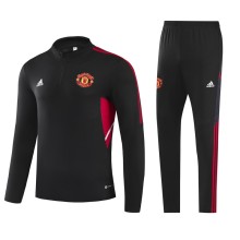 22/23 Man United Black Sweater Tracksuit Thai Quality
