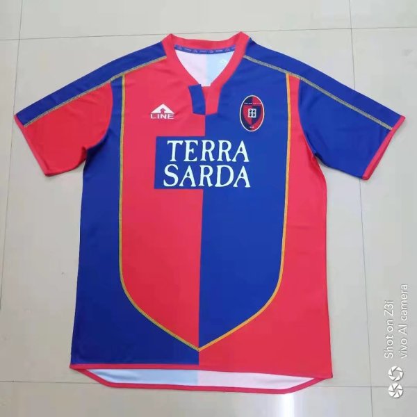 03/04 Cagliari Calcio Home Retro Jersey Fans Version Thai Quality
