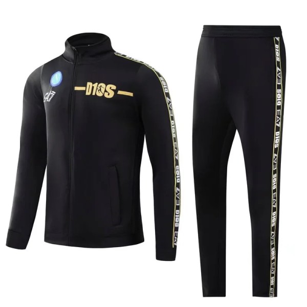 22-23 Napoli Black Jacket Tracksuit Thai Quality