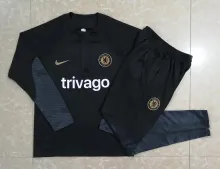 22-23 Chelsea Black Sweater Tracksuit Thai Quality