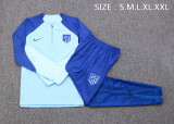 22-23 At Madrid Light Blue Sweater Tracksuit Thai Quality