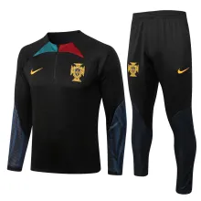 22-23 Portugal Black Sweater Tracksuit Thai Quality