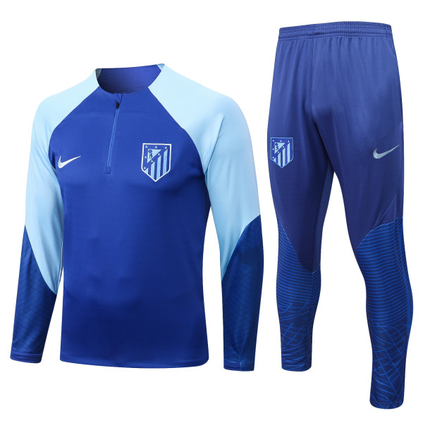 22-23 At Madrid Blue Sweater Tracksuit Thai Quality