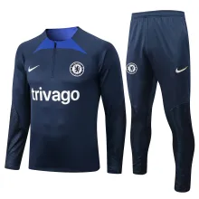 22-23 Chelsea Dark Blue Sweater Tracksuit Thai Quality