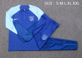 22-23 At Madrid Blue Sweater Tracksuit Thai Quality