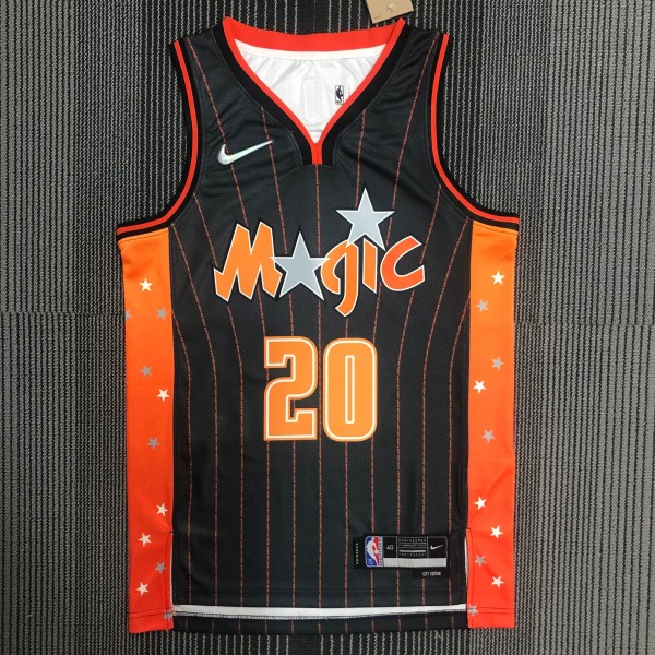 NBA Season 75th Anniversary 2022 Orlando Magic #20 FULTZ Brown Jersey High Quality Name and Number Print