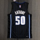 NBA Season 75th Anniversary Orlando Magic #50 ANTHONY Black Jersey High Quality Name and Number Print