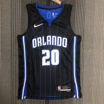 NBA Season 75th Anniversary Orlando Magic #20 FULTZ Black Jersey High Quality Name and Number Print