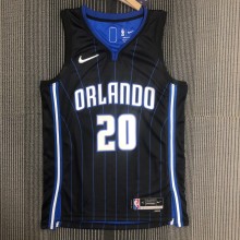 NBA Season 75th Anniversary Orlando Magic #20 FULTZ Black Jersey High Quality Name and Number Print