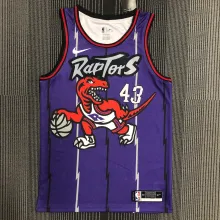 NBA Men Toronto Raptors Retro Purple #43 SIAKAM Jersey High Quality Name and Number Print
