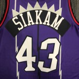 NBA Men Toronto Raptors Retro Purple #43 SIAKAM Jersey High Quality Name and Number Print