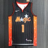 NBA Season 75th Anniversary 2022 Orlando Magic #1 McGRADY Brown Jersey High Quality Name and Number Print