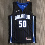 NBA Season 75th Anniversary Orlando Magic #50 ANTHONY Black Jersey High Quality Name and Number Print