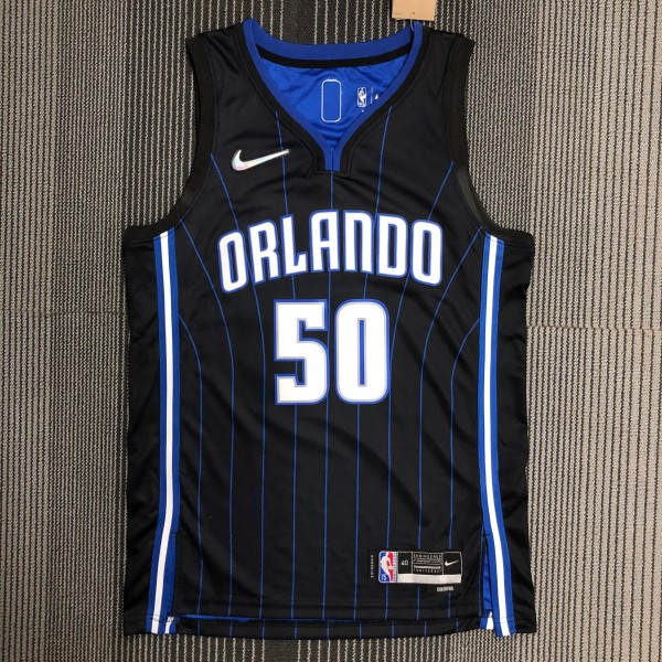 NBA Season 75th Anniversary Orlando Magic #50 ANTHONY Black Jersey High Quality Name and Number Print